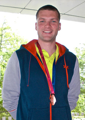 Philipp mit einer seiner 2 Europameisterschaftsmedaillen